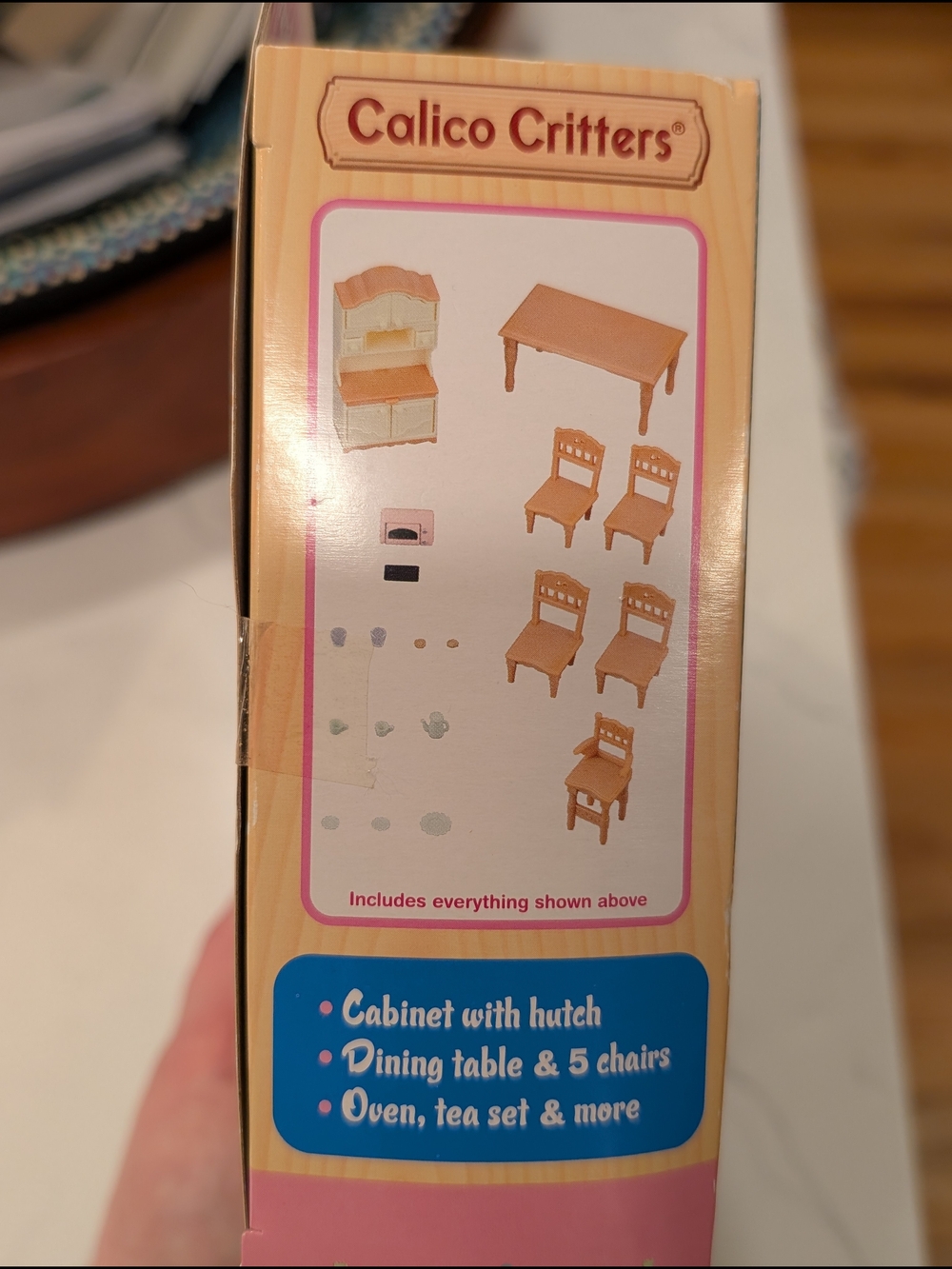 Calico Critters 15 Pieces Dining Room Set *New in Box* - Picture 2 of 4